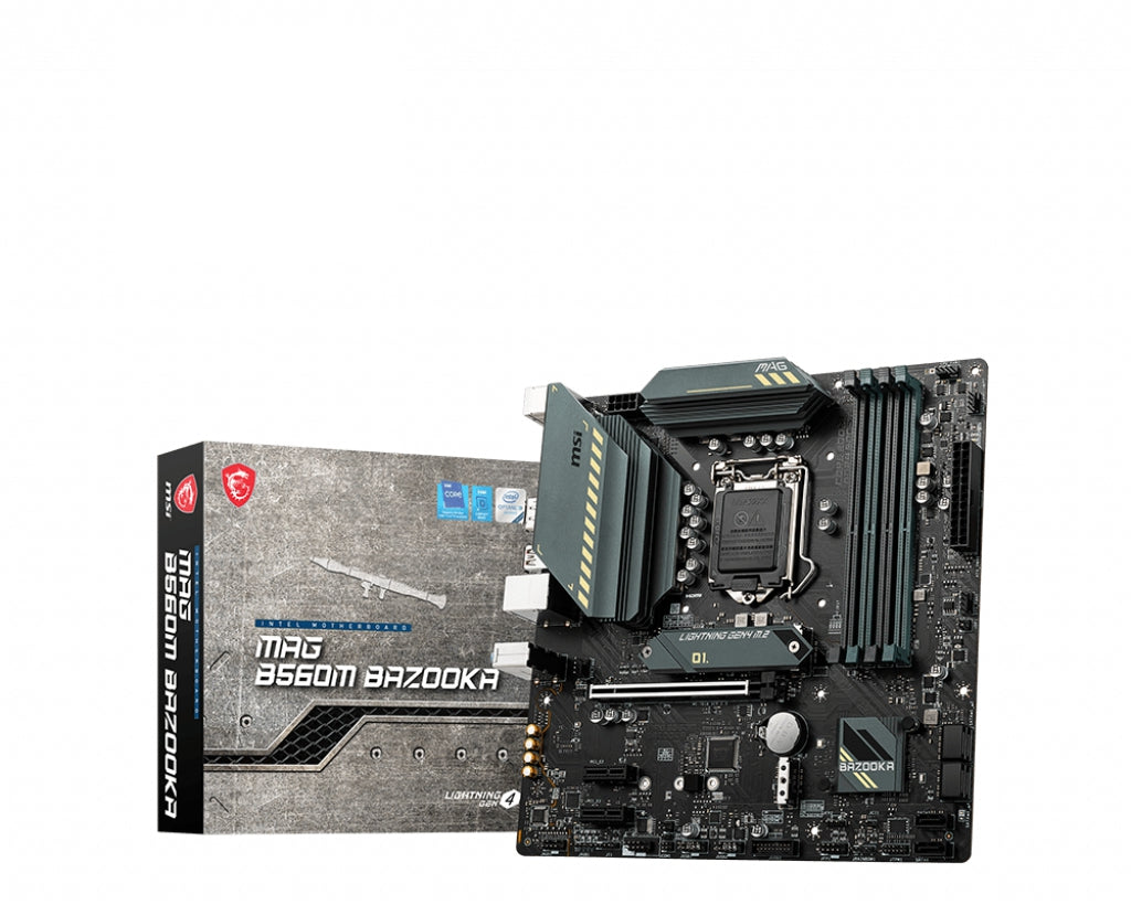 Tarjeta Madre Msi Mag B560M Bazooka Soc 1200 M-Atx , 4X Ddr4,11Th Gen