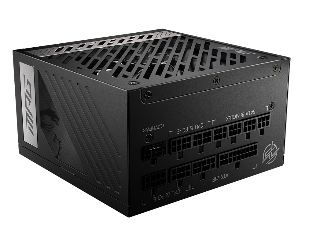 Fuente De Poder Msi Mpg A1000G Pcie5 Color Negro Compatible Con Tarjetas Rtx Serie 40