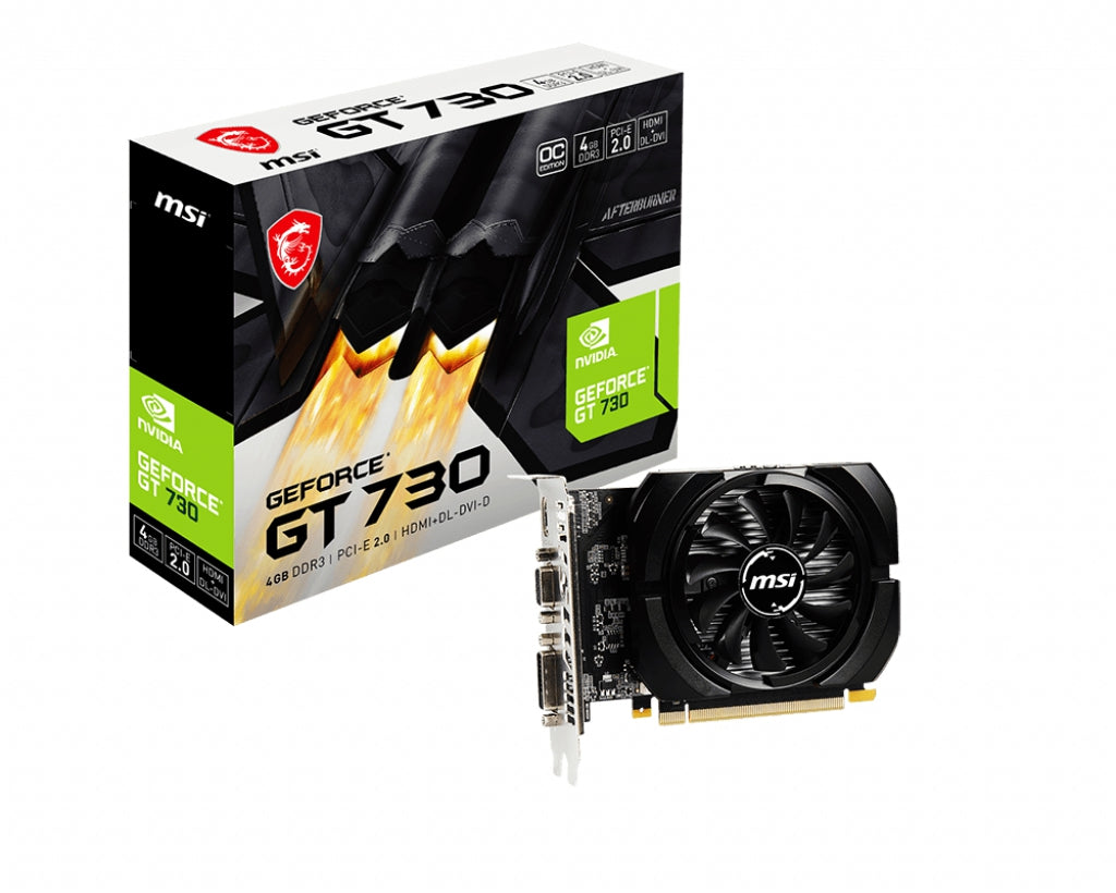 Tarjeta De Video Msi Geforce N730K-4Gd3/Ocv1 Gt730 4Gb Ddr3 Hdmi-Dvi