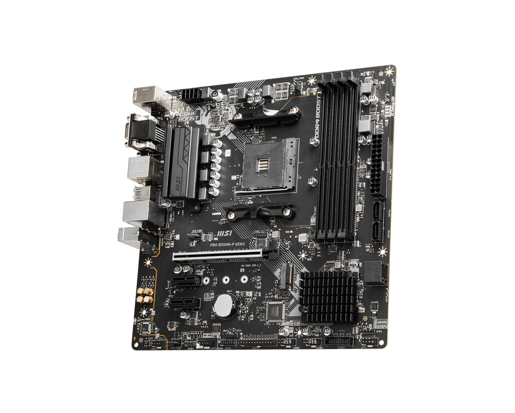 Motherboard Msi Pro B550M-P Gen3 Compatible Amd Ryzen 5000 Y 3000(No Con 3400G Ni 3200G) 4000 Series Microatx 128