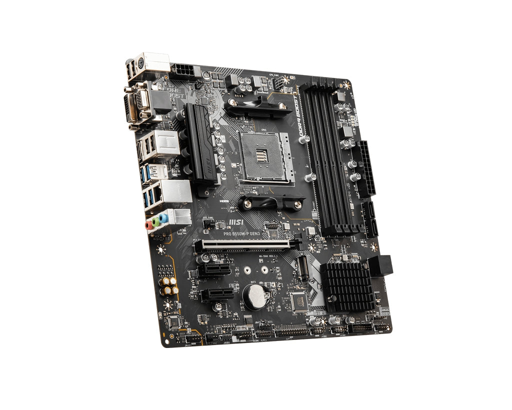 Motherboard Msi Pro B550M-P Gen3 Compatible Amd Ryzen 5000 Y 3000(No Con 3400G Ni 3200G) 4000 Series Microatx 128