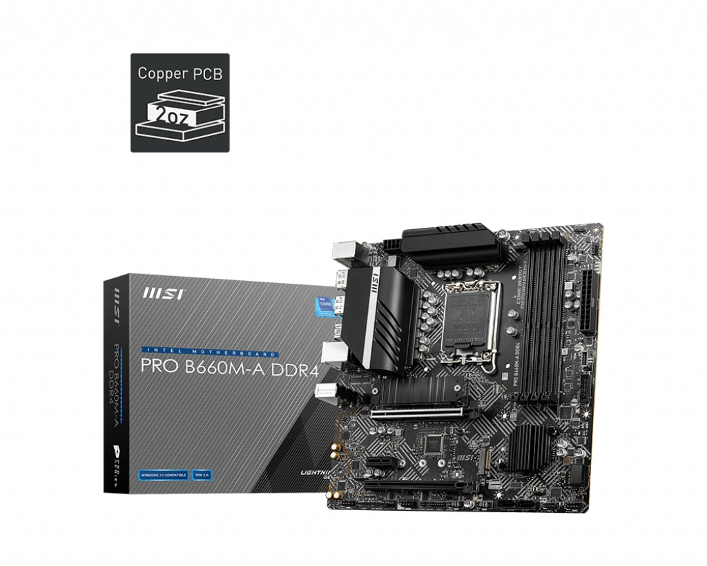 Motherboard Msi Pro H610M-G Ddr4 64 Gb Intel Lga1700 Micro Atx