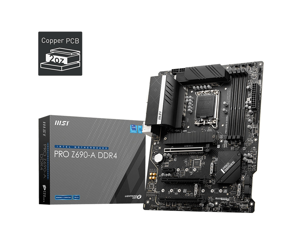 Tarjeta Madre Msi Pro Z690-A Ddr4 Soc 1700 Atx , Hdmi 12 Va