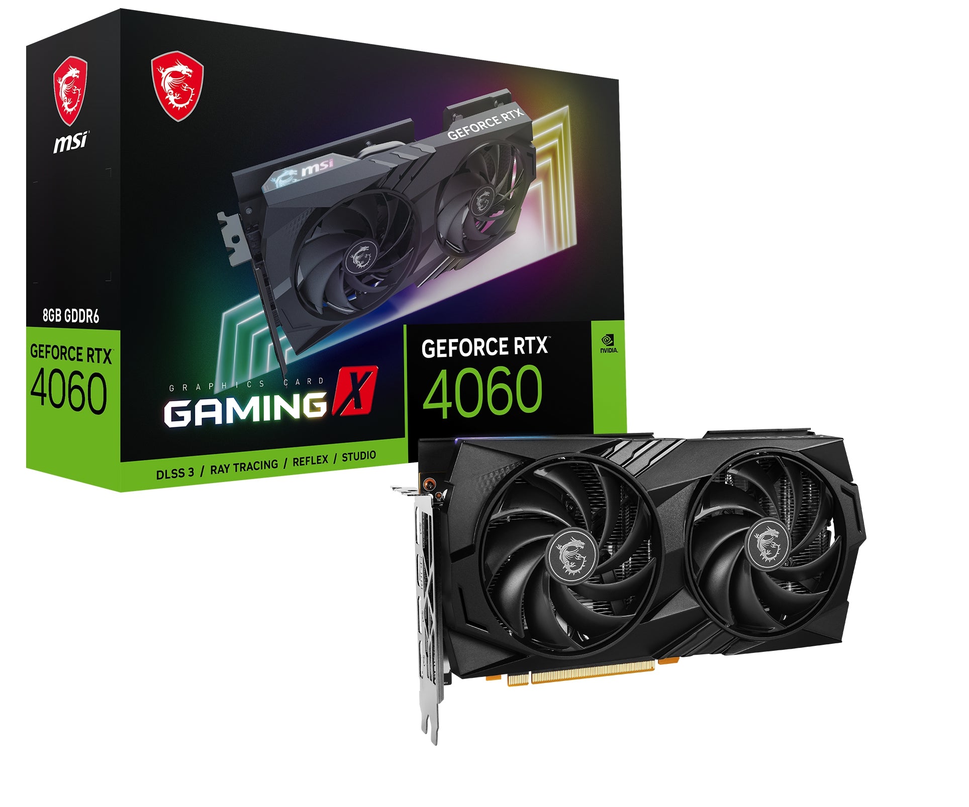 Tarjetas De Video Msi Rtx 4060 Gaming X 8G