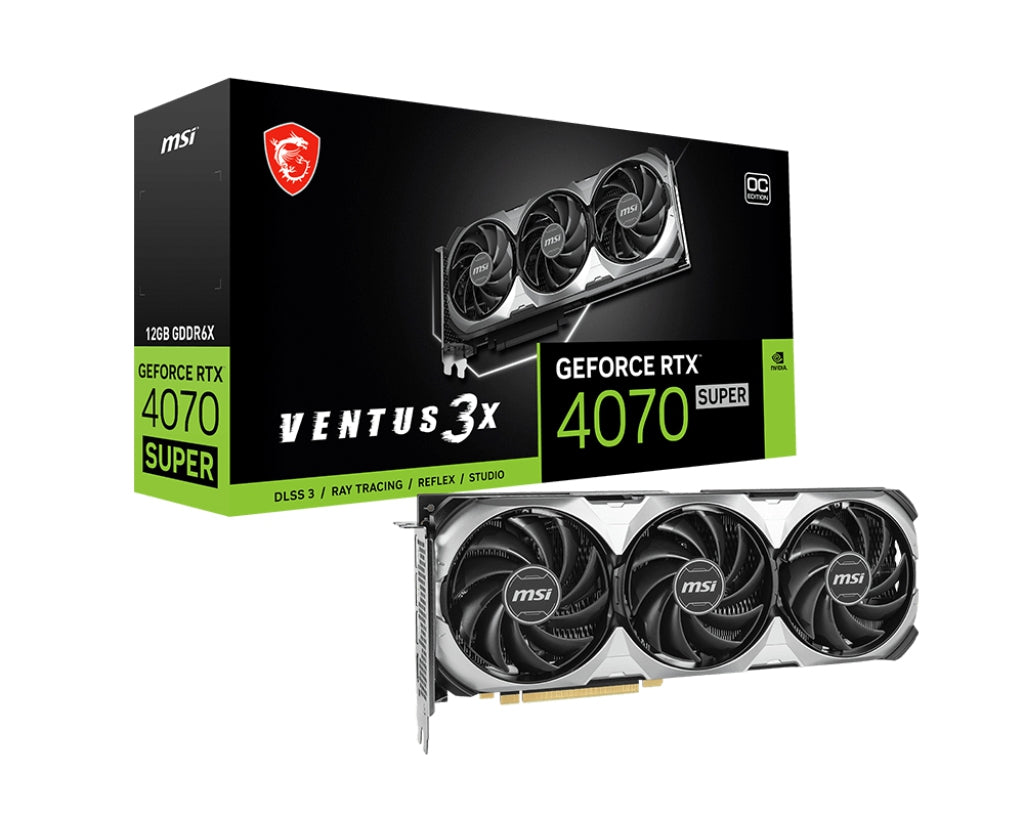 Tarjeta De Video Msi Geforce Rtx 4070 Super Ventus 3X Oc 12Gb