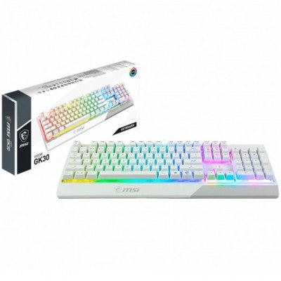 Teclado Gamer Msi Vigor Gk30 White Blanco