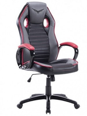 Silla Gaming Naceb Technology Juggernaut Gamer Negro/Rojo Piel Sintética