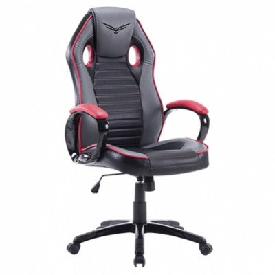 Silla Gaming Naceb Technology Juggernaut Gamer Negro/Rojo Piel Sintética