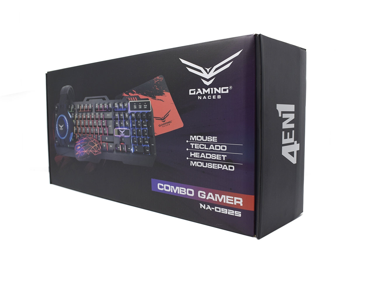 Kit Gamer Naceb Technology Na-0925 Usb Juego Alámbrico 2400 Dpi