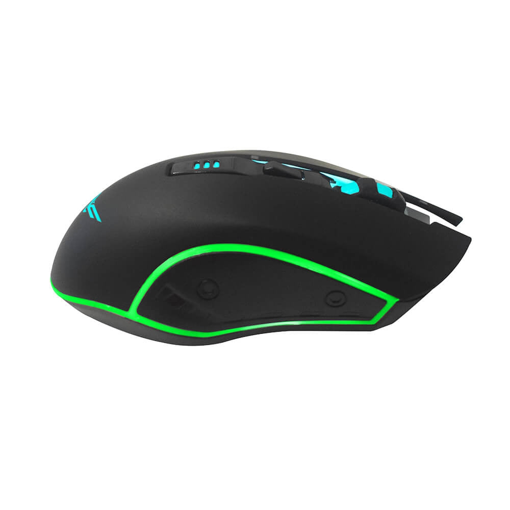 Mouse Gamer Horus Naceb Technology Na-0937 Alámbrico 1000/1600/2400/3200 Dpi'S Negro