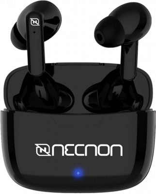 Audifonos Necnon Ntws-03 In-Ear Bluetooth 5.0 True Wireless Potencia Y Fidelidad 30Mah Con Caja De Carga 200Mah Indicador Led Negro