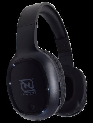 Audifonos Necnon Nbab042400 Over-Ear Bluetooth Nbh-04 Pro Alta Potencia Radio Fm Micro Sd 3.5Mml Manos Libres Negro/Negro