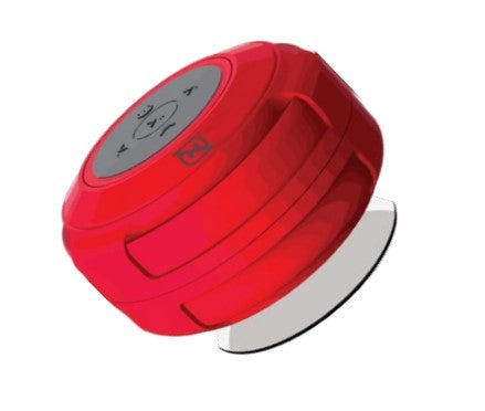 Bocinas Necnon Nb-03W Bluetooth Pro Ventosa Resistente A Salpicaduras Ipx4 Radio Fm Lector Micro Sd Manos Libres Rojo