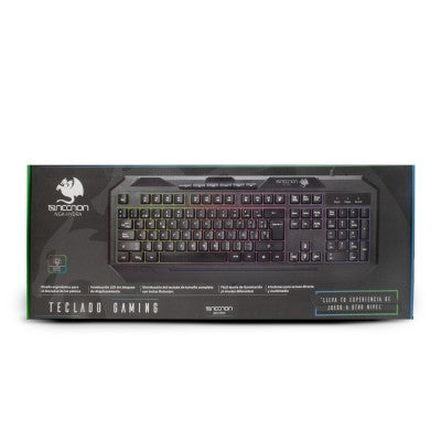 Teclado Gaming Alámbrico Necnon Ngk-Hydra Gamer 114 Teclas Retroiluminado Led Multicolor Diseno Ergonomico 6 Botones Multimedia Negro