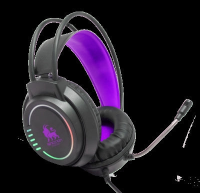 Audifonos Gaming Necnon Nbhg-Kimera Hi-F Headset Over-Ear Rgb Alambrico 3.5Mm Usb Pc Consolas Celular Microfono Flexible Inc Adaptador Fucsia