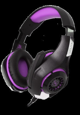 Audifonos Necnon Nbhg-Viper Headset Gaming Over-Ear Led Alambrico Diadema Flexible Microfono 3.5Mm Usb Pc Consolas Celular Inc Adaptador Megabass Fucsia