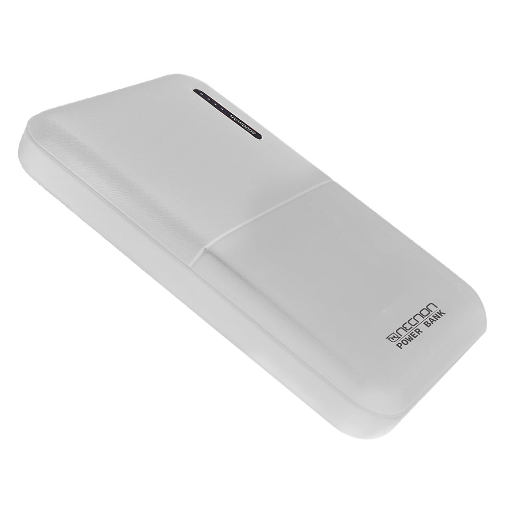 Powerbank Necnon Npw-05Fc 5000Mah Indicador Led Tipo C Blan Nbpb0512Fc