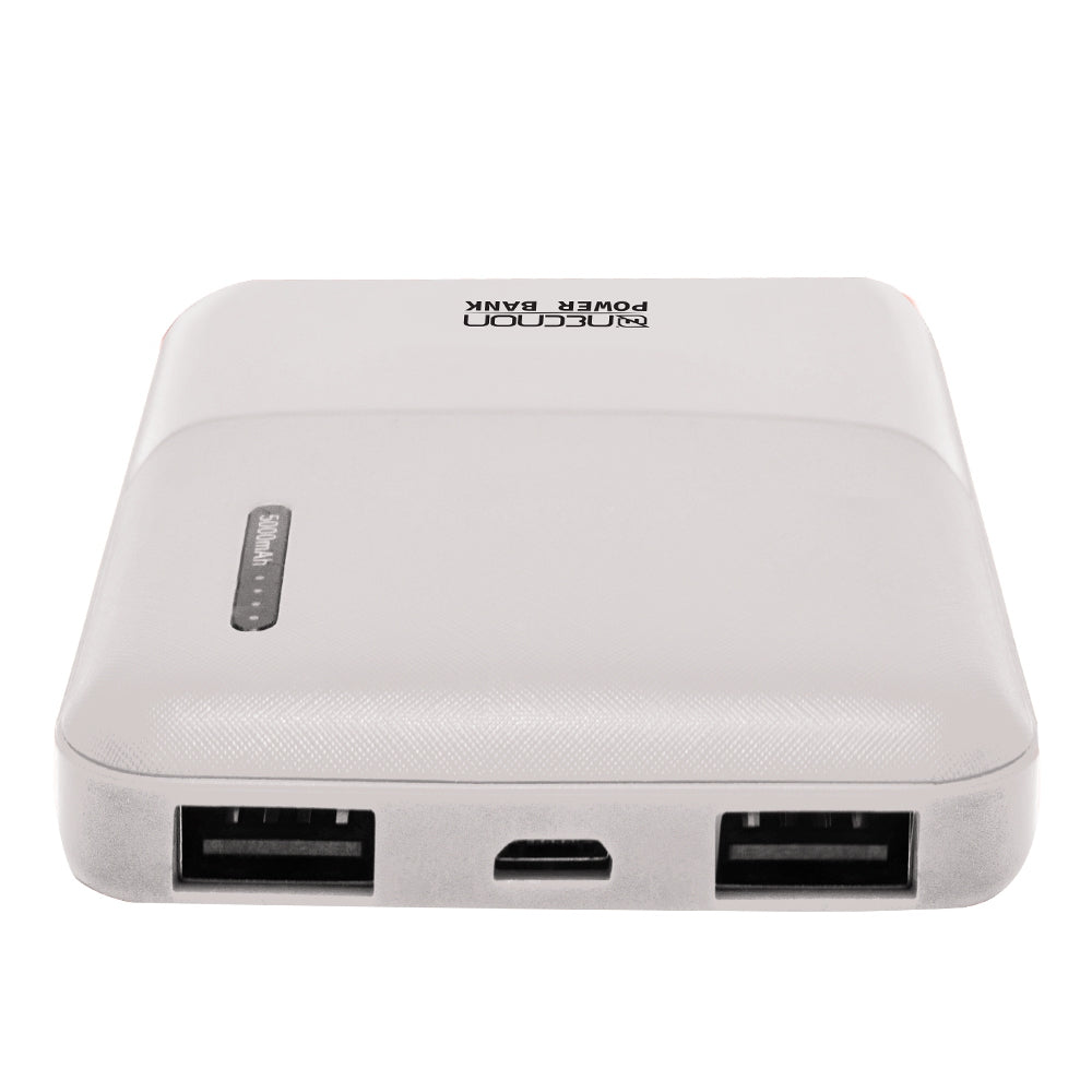 Powerbank Necnon Npw-05Fc 5000Mah Indicador Led Tipo C Blan Nbpb0512Fc