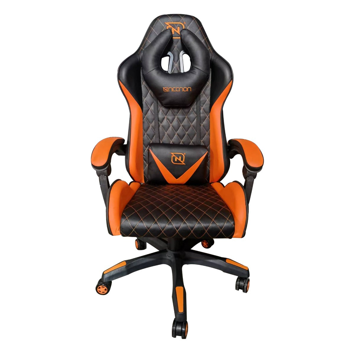 Silla Gamer Necnon Nsg-01 Foam Coj Lum/Cab Negro/Naranja Nbsg0129C4