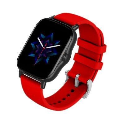 Smartwatch Necnon Nsw-02 1.69 Touch Ip67 Bt Android/Ios Notificaciones Localizador Bocina/Mic Calorias Podometro Oxigeno Presion Art F Cardiaca 72H Rojo