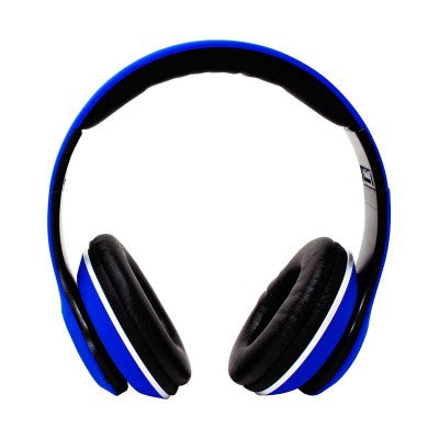 Audifonos Necnon Nbh-01 R Over-Ear Bluetooth Sonido Hi-Fi 3.5Mm Radio Fm Micro Sd 3.5Mml Manos Libres Rubberized Azul