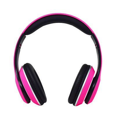 Audifonos Necnon Ncab0104Rz Over-Ear Bluetooth Nbh-01 Sonido Hi-Fi 3.5Mm Radio Fm Micro Sd 3.5Mml Manos Libres Rubberized Rosa