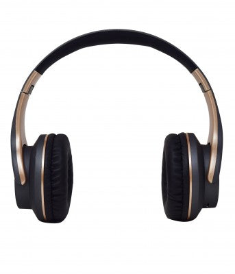 Audífonos Bt Over-Ear Necnon Nbh-03 R Negro/Dorado