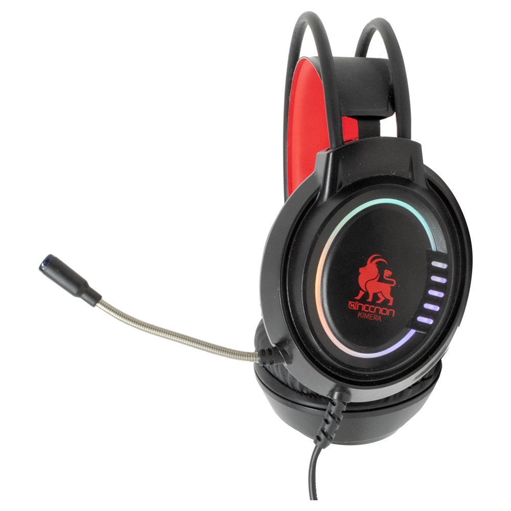 Audifonos Necnon Gaming Con Microfono Nbhg Kimera Negro/Rojo Ncagki02F