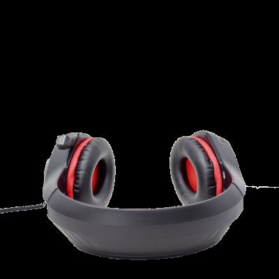 Audífonos Headset Gaming Necnon Nbhg-Viper Over-Ear Led Alambrico Diadema Flexible Microfono 3.5Mm Usb Pc Consolas Celular Inc Adaptador Megabass Rojo