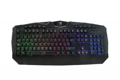 Kit Gaming 4 En 1 Necnon Ngc-Kraken Audifonos Led Teclado 114 Teclas Mouse 7 Botones Hasta 3200Dpi Mousepad Rojo