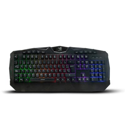 Kit Gaming 4 En 1 Necnon Ngc-Kraken Audifonos Led Teclado 114 Teclas Mouse 7 Botones Hasta 3200Dpi Mousepad Azul