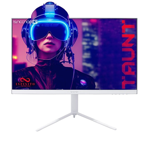 Monitor Gaming Necnon Nmg-27Fa Led Plano Va 165Hz 1Ms Low Bluelight Flickerfree Freesync Rgb Vesa 16:9 Fhd 1920*1080 Hdmi Dp Giro30° Blanco