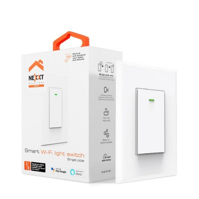 Interruptor Inteligente Monopolar Con Conexió Nexxt Solutions Home Nhe-S100 Conexcion Wi-Fi