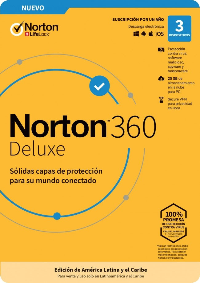 Antivirus Deluxe Norton Tmnr-033 360 Total Security 3L 1A