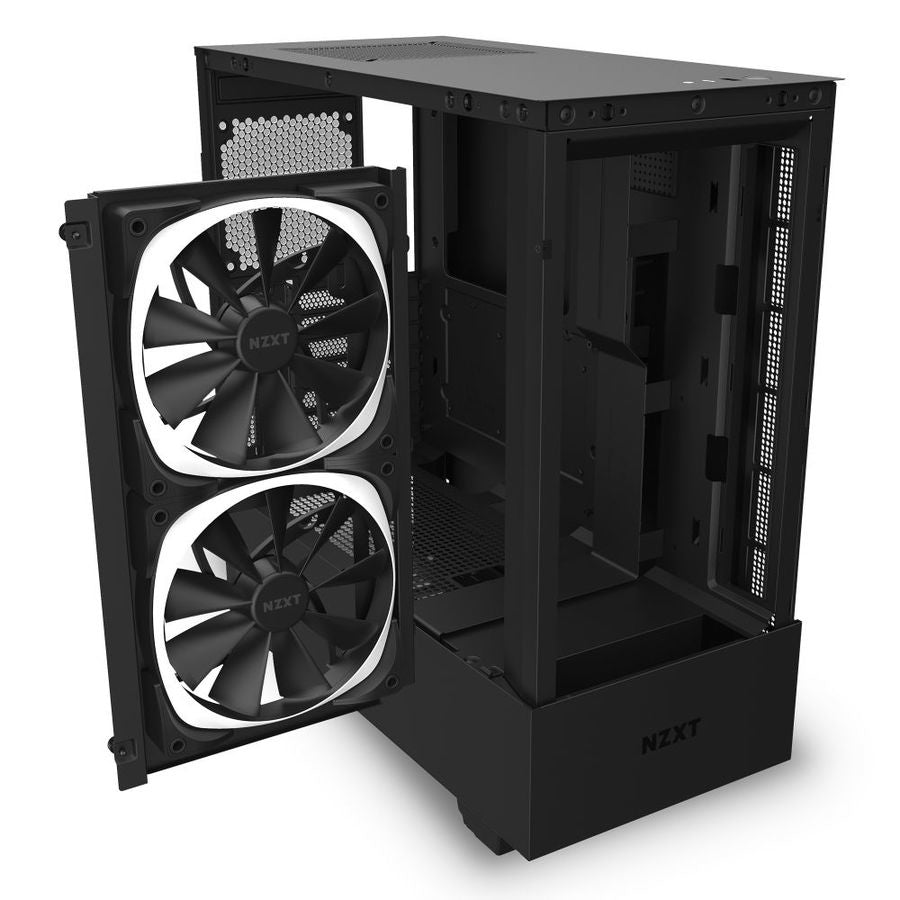 Gabinete Nzxt H510 Elite Compact Negro-Mate Media Torre Mini Itx, Micro Atx, Atx Cristal Templado Rgb Gamer