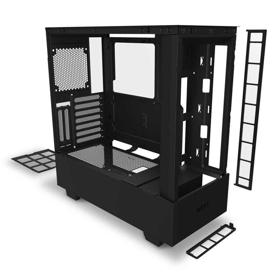 Gabinete Nzxt H510 Elite Compact Negro-Mate Media Torre Mini Itx, Micro Atx, Atx Cristal Templado Rgb Gamer