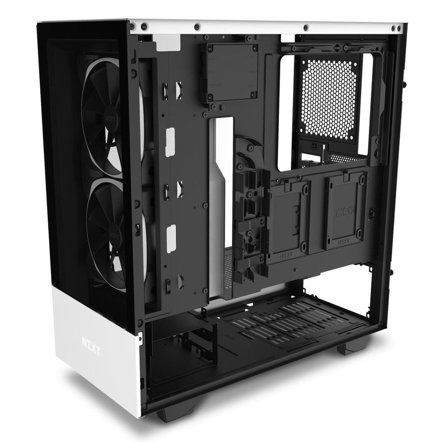 Gabinete Nzxt H510 Elite Compact Blanco-Mate Media Torre Mini Itx, Micro Atx, Atx Cristal Templado Rgb Gamer