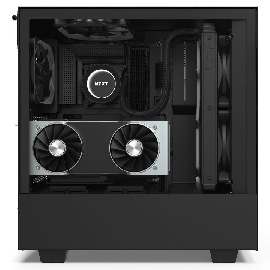 Gabinete Nzxt H510I Compact Negro-Mate Media Torre Mini Itx, Micro Atx, Atx Cristal Templado Rgb Gamer