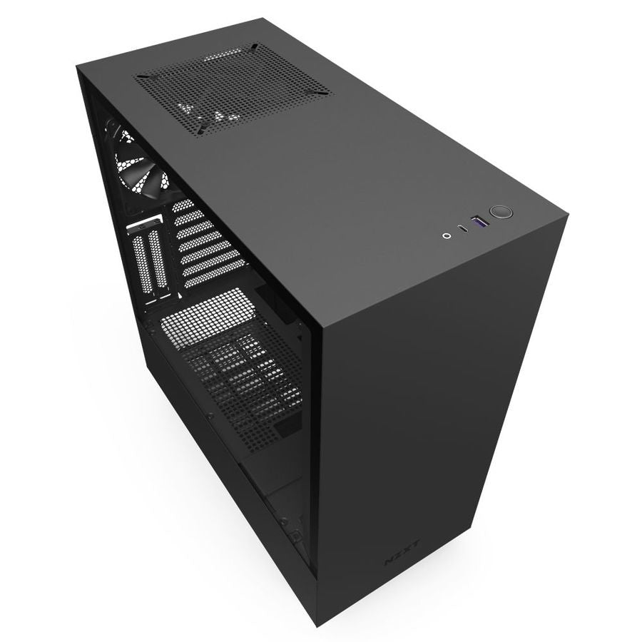 Gabinete Nzxt H510I Compact Negro-Mate Media Torre Mini Itx, Micro Atx, Atx Cristal Templado Rgb Gamer