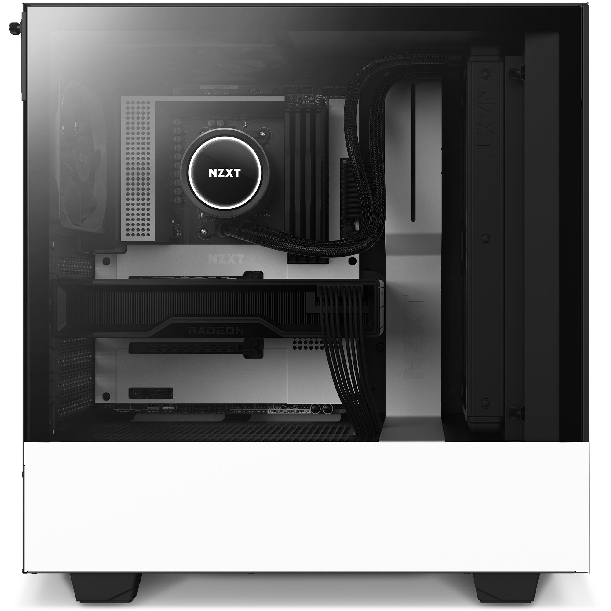 Gabinete Nzxt H510 Flow Miditower Atx Tg 2Vent S/Fte Bk/Wh Ca-H52Fw-01