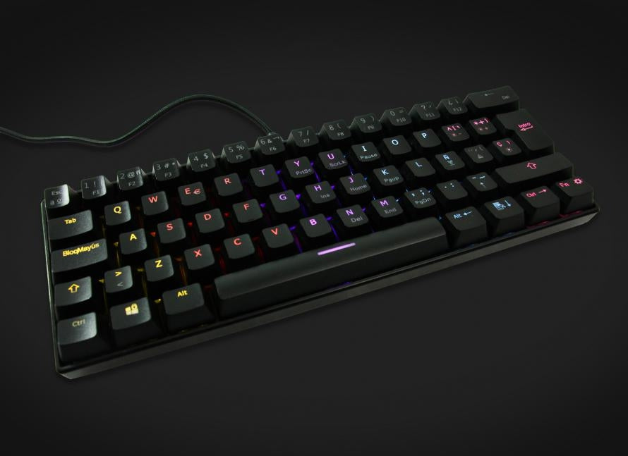 Teclado Mecanico Ocelot/Forma 60/Alambrico/Plastico/Iluminacion Tipo Rgb/Gamer