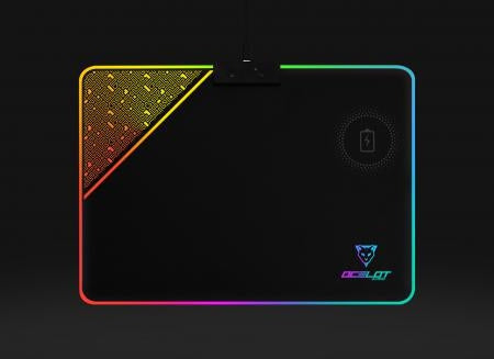 Ocelot Mouse Pad Rigido Tipo Rgb, Carga Inalambrica Para Smartphones, Conexin Mediante Usb Plug And Play