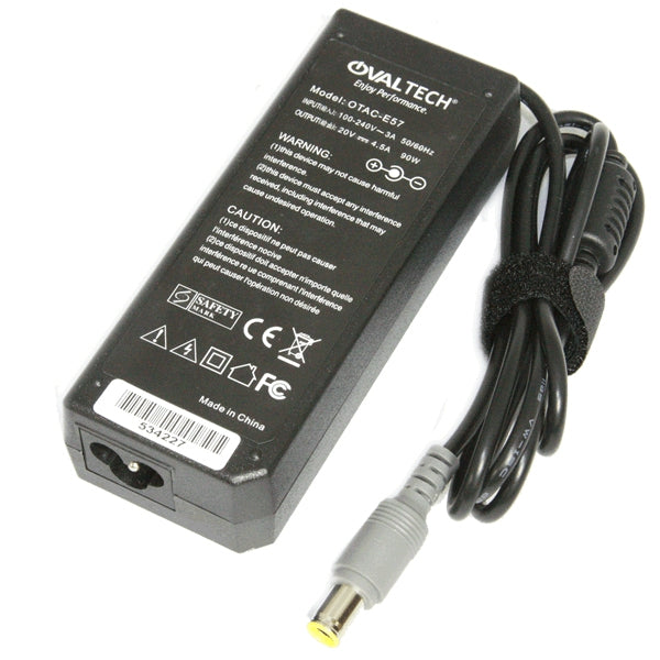 Adaptador Para Computadora Portatil Ovaltech 20V/4.5Ah Cargador Laptop Otac-E57 De 90W 20V-4.5A (7.7*5.5)