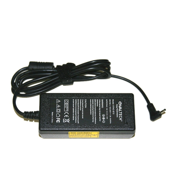 Adaptador Para Computadora Netbook Ovaltech 19V/2.1Ah Cargador Laptop Otac-E72 De 40W 19V-2.1A (2.5*0.7)