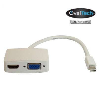 Adaptador Mini Displayport Hdmi / Vga Ovaltech Ovmdp-2En1