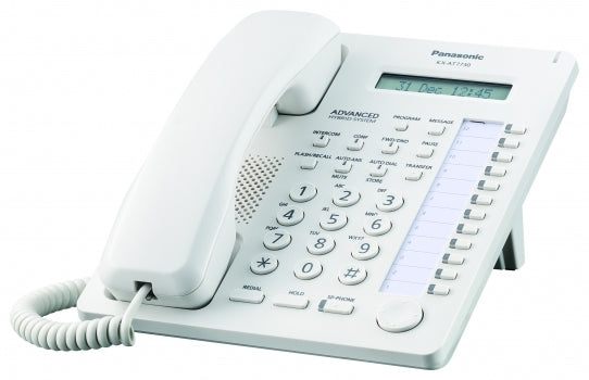 Teléfono Híbrido Panasonic Kx-At7730X Escritorio Color Blanco Si No Lcd