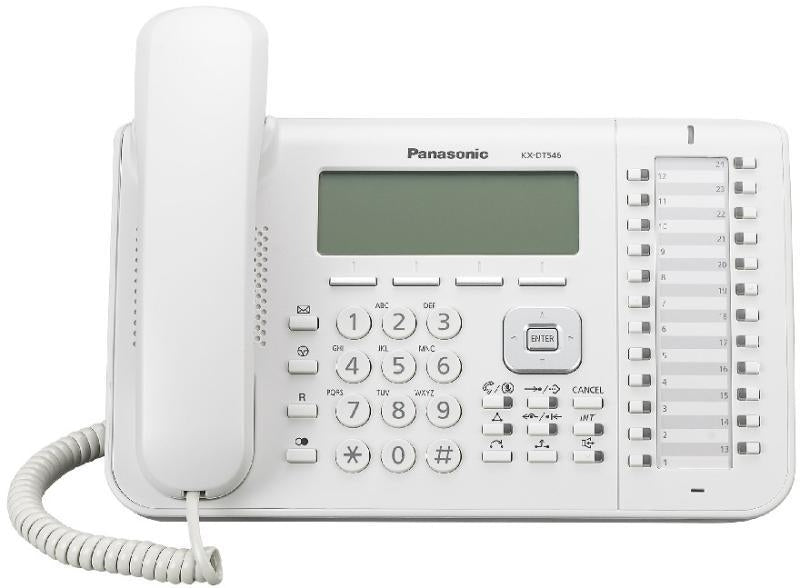 Teléfono Digital Panasonic Kx-Dt543X Desk/Wall Color Blanco Si Lcd