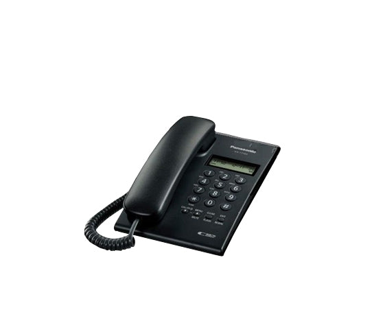 Teléfono Analógico Panasonic Kx-T7703X-B Analógica Escritorio/Pared Negro No Si