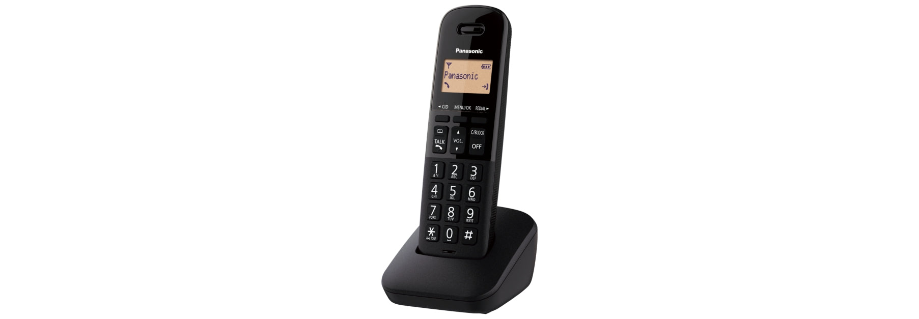 Panasonic Telefono Inalambrico P.Lcd 1.4 Moderno Negro (Kx-Tgb310Meb)