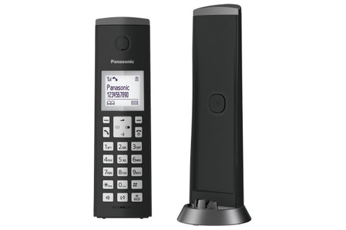 Telefono Inalambrico Panasonic Kx-Tgk210B Dect 120 Canales Con Identificador De Llamadas Negro